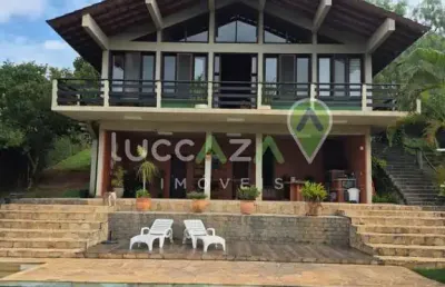 Casa de alto padrão em condomínio de chácara em jacareí-sp, condomínio lagoinha: 3 quartos, 2 suítes, 3 salas, 4 banheiros, 5 vagas, 350,00 m².