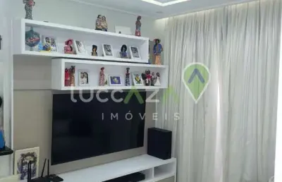 Apartamento para locação em jacareí-sp, loteamento villa branca: 2 quartos, 1 suite, 2 salas, 2 banheiros, 1 vaga, 54m².