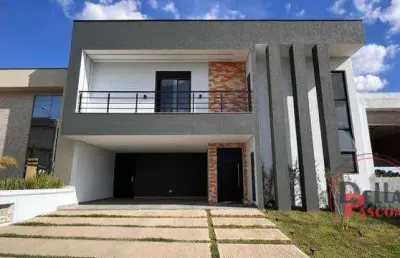 Sobrado com 3 dormitórios à venda, 247 m² por r$ 2.000.000,00 - condomínio residencial milano - indaiatuba/sp