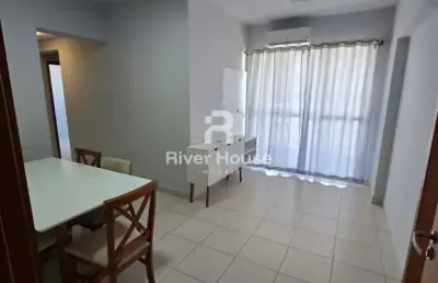 Apartamento para locação,3/4 sendo 01 suite e  semi mobiliado em  parque residencial beira rio gran