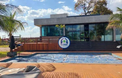 Rancho com 4 dormitórios à venda, 340 m² por r$ 1.980.000 - condomínio baia de santa monica - fronteira/minas gerais