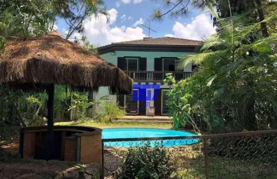 Chacara são joão rústica, 2.400m² de terreno, 2 piscinas (externa e raia coberta), lareira, spa e jogos