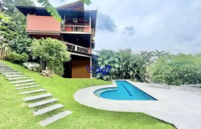 Casa maravilhosa com 3 dormitórios à venda, 1323 m² por r$ 2.130.000 - granja viana/sp