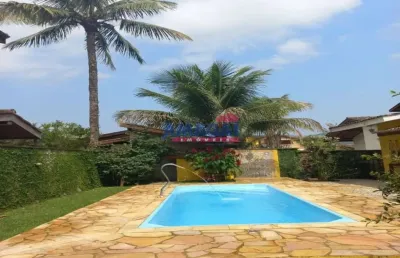 Casa em condomínio fechado com 4 quartos à venda em horto florestal, ubatuba  por r$ 1.050.000