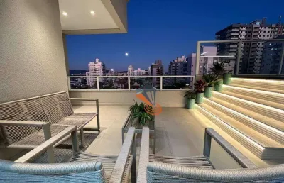 Cobertura com 3 dormitórios à venda, 215 m² por r$ 3.149.900,00 - barreiros - são josé/sc
