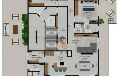 Cobertura com 3 dormitórios à venda, 356 m² por r$ 4.128.815,00 - barreiros - são josé/sc