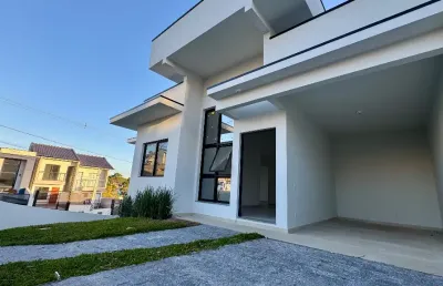 Belíssima casa de esquina localizado em potecas ( loteamento alta vista ) em são josé/sc  