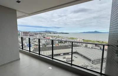 Excelente apartamento andar alto vista mar com 02 dormitórios sendo 01 suíte - kobrasol - são josé