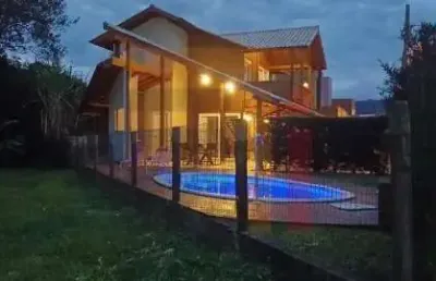 Casa em condomínio fechado com 3 quartos à venda na estrada cristóvão machado de campos, 2270, vargem grande, florianópolis por r$ 1.390.000