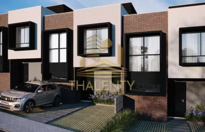 Casa em condomínio fechado com 3 quartos à venda na rua amália túlio costa, santa felicidade, curitiba, 102 m2 por r$ 950.000