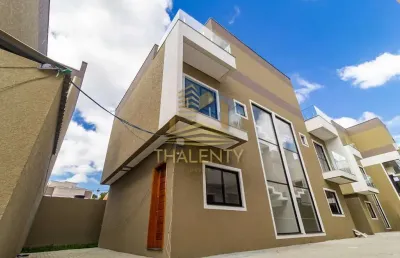 Casa em condomínio fechado com 3 quartos à venda na rua luiz gallieri, 140, uberaba, curitiba, 61 m2 por r$ 759.000