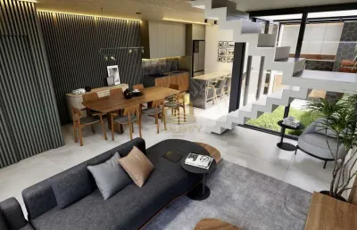 Casa em condomínio fechado com 3 quartos à venda na rua joão gava, 183, pilarzinho, curitiba, 160 m2 por r$ 849.000