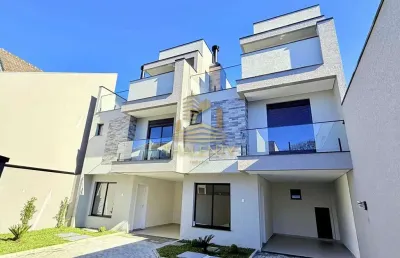 Casa em condomínio fechado com 3 quartos à venda na rua antônio morona, 65, capão da imbuia, curitiba, 135 m2 por r$ 1.025.000