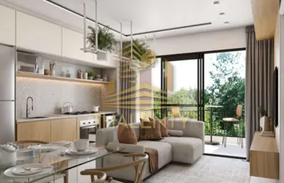 Apartamento com 2 quartos à venda na rua aithon marcel pereira da silva, 84, cajuru, curitiba, 23 m2 por r$ 401.697