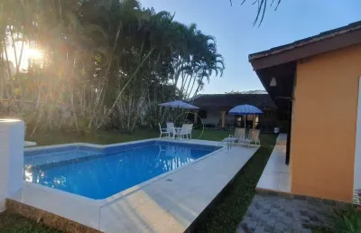 Casa com 5 dormitórios sendo 4 suítes  à venda, r$ 1.750.000 praia do lazaro- ubatuba/sp