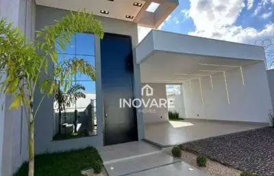 Casa com 3 dormitórios à venda, 176 m² por r$ 680.000,00 - residencial beira rio ii - itumbiara/go
