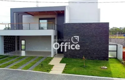 Casa com 5 dormitórios à venda, 400 m² por r$ 2.950.000,00 - condomínio terras alpha anápolis - anápolis/go