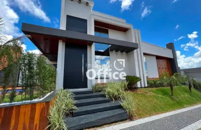 Casa com 4 suítes à venda, 285 m² por r$ 2.400.000 - condomínio residencial grand trianon - anápolis/go