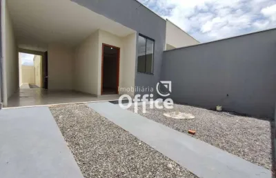 Casa com 3 dormitórios à venda, 105 m² por r$ 365.000,00 - residencial vida nova - anápolis/go