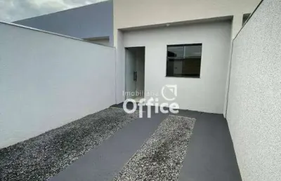 Casa com 2 dormitórios à venda, 62 m² por r$ 240.000,00 - residencial vida nova - anápolis/go