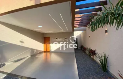 Casa com 3 dormitórios à venda, 105 m² por r$ 390.000,00 - residencial campos do jordão - anápolis/go