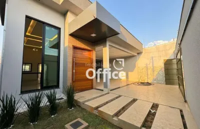 Casa com 3 dormitórios à venda, 145 m² por r$ 570.000,00 - residencial tangará - anápolis/go