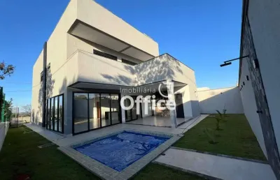 Sobrado com 3 dormitórios à venda, 331 m² por r$ 1.950.000,00 - condomínio terras alphaville anápolis - anápolis/go