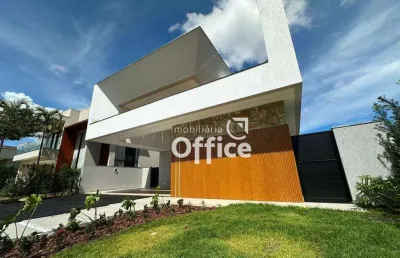 Casa com 3 dormitórios à venda, 220 m² por r$ 2.400.000,00 - condomínio alphaville anápolis - anápolis/go