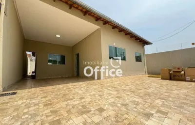 Casa com 3 quartos à venda, 114 m² por r$ 527.000 - parque brasília 2ª etapa - anápolis/go