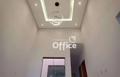 Excelente casa com 3 dormitórios, pe direito alto, jardim de inverno,  à venda, 93 m² por r$ 350.000 - residencial dom felipe - anápolis/go