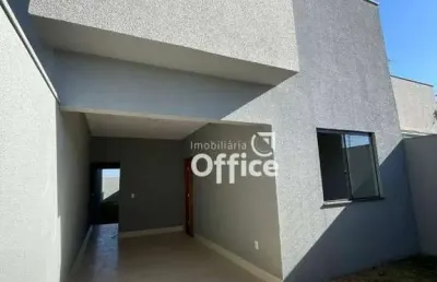 Casa com 3 dormitórios à venda, 100 m² por r$ 330.000 - residencial flor do cerrado - anápolis/go