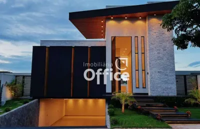 Casa com 3 dormitórios à venda, 320 m² por r$ 3.200.000,00 - condomínio alphaville anápolis - anápolis/go
