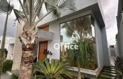 Casa no grand trianon com porteira fechada à venda, 291 m² por r$ 2.100.000 - grand trianon - anápolis/go