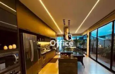 Sobrado com 4 quartos à venda, 304 m² por r$ 2.500.000 - condomínio residencial gaudí - anápolis/go