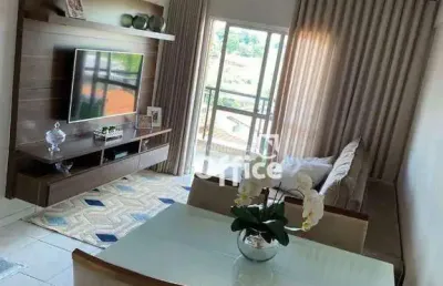 Apartamento com 3 dormitórios à venda, 69 m² por r$ 260.000,00 - jundiaí - anápolis/go