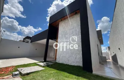 Casa com 3 quartos à venda, 160 m² por r$ 870.000 - residencial campos do jordão - anápolis/go