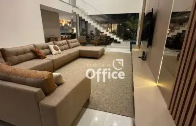 Casa com 3 dormitórios à venda, 360 m² por r$ 3.200.000,00 - condomínio residencial belas artes - anápolis/go