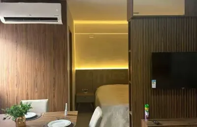 Flat 100% mobiliado à venda, 32 m² por r$ 310.000 - cidade universitária - anápolis/go