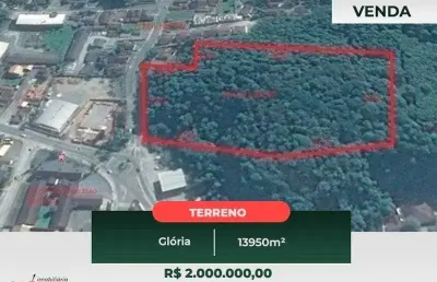 Terreno comercial à venda na Rua Marechal Hermes, Glória, Joinville