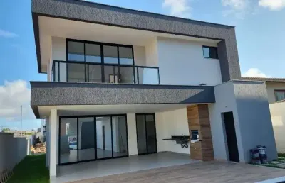 Casa em condomínio para venda em lauro de freitas, buraquinho, 4 dormitórios, 4 suítes, 5 banheiros, 2 vagas
