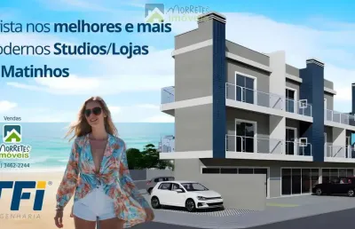 Apartamentos e espaço comercial com studios de 23 a 52m² em matinhos/pr