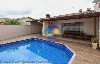 Casa com 3 dormitórios à venda, 140 m² por r$ 630.000,00 - parque balneário oásis - peruíbe/sp