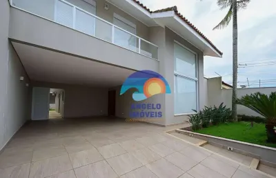 Sobrado contemporâneo com 3 dormitórios à venda, 220 m² por r$ 1.100.000 - balneário stella maris - peruíbe/sp