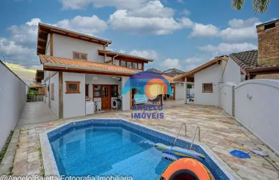 Casa com 4 dormitórios à venda, 2 lotes, 324 m² por r$ 1.400.000 - condomínio aldeia da jureia - peruíbe/sp