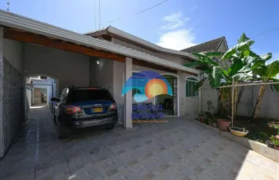 Casa com 3 dormitórios à venda, 160 m² por r$ 550.000,00 - balneário três marias - peruíbe/sp