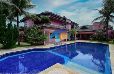 Magnifico sobrado frente mar com 6 dormitórios à venda, 725 m² por r$ 2.600.000 - cidade nova peruibe - peruíbe/sp