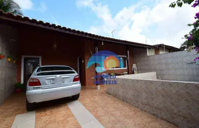 Casa com 3 dormitórios à venda, 150 m² por r$ 440.000,00 - parque balneário oásis - peruíbe/sp