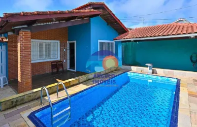 Casa com piscina, 3 quartos à venda, 130 m² por r$ 410.000 - centro - peruíbe/sp