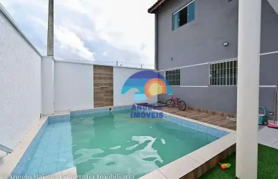 Sobrado com 3 dormitórios à venda, 120 m² por r$ 445.000,00 - flora rica ii - peruíbe/sp