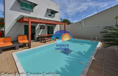 Sobrado a 500 metros do mar com 3 dormitórios à venda, 210 m² por r$ 1.130.000 - parque balneário oásis - peruíbe/sp
